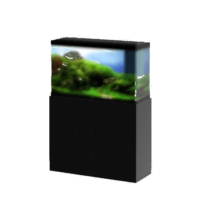 Meuble pour aquarium - Ciano - Emotions Nature Pro 100cm - Noir - Bois - Volume de 150 à 300 litres