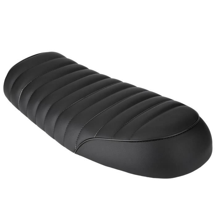 Housse De Selle Moto En Cuir PU Imperméable Noir Avec Trou Respirant - Compatible Yamaha YBR 125 YBR125 2005-2009