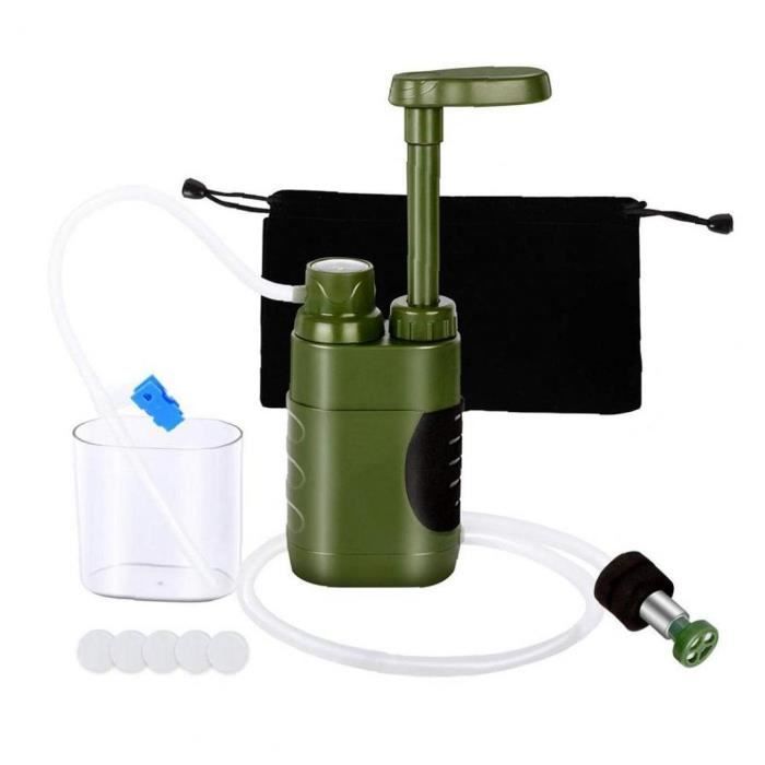 Paille Filtre à Eau Timain 4 étapes - Survie Camping Randonnée