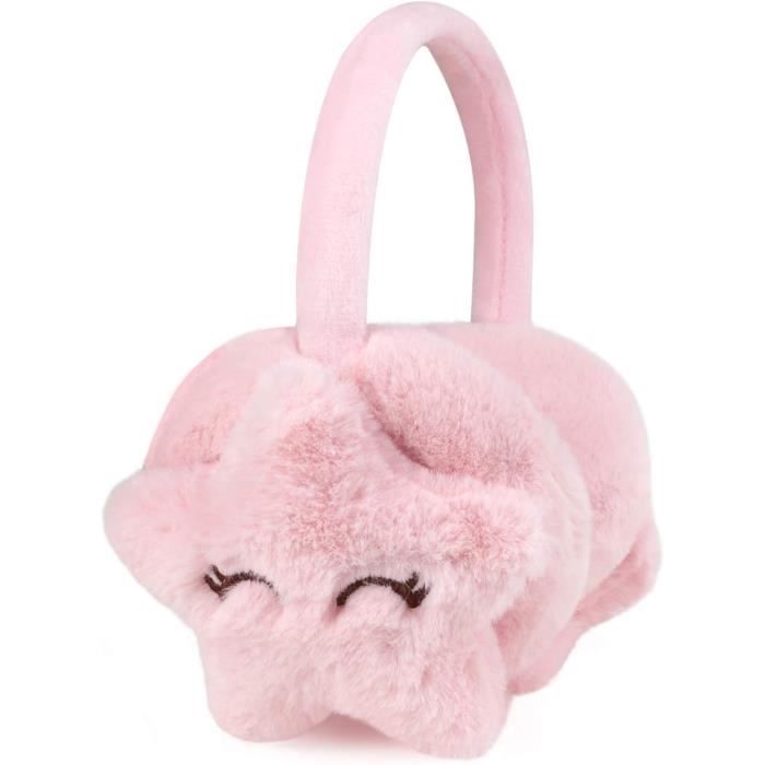 Cache-oreilles Fille Billieblush U21648 - Fausse Fourrure, Badge étoile/cœur à Paillettes - Bleu Indigo, Taille Normale - 4