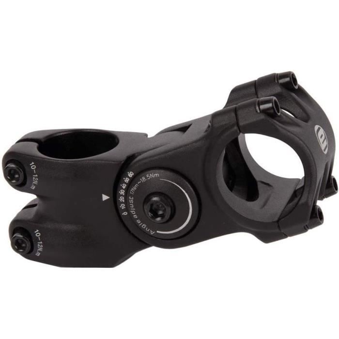 Potence de VTT réglable Ergotec Octopus 228,6/75/31,8 mm - Noir