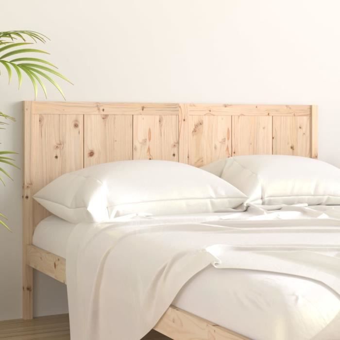 Tête De Lit En Pin Massif 80×3,5×104 Cm – Style Rustique Charme Naturel – Soutien Dos Confortable Chambre