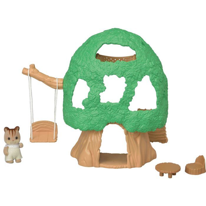 Mini univers La Cabane Et Bébé Écureuil Roux 5318 Sylvanian Families Le Jeu