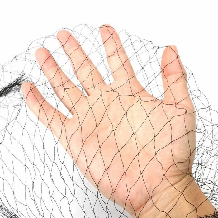 Filet Anti-Oiseaux 10×10 M Nylon Résistant – Protection Fruits, Légumes, Bassin & Plantes – Maille 15 Mm