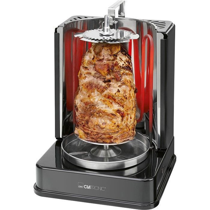 Clatronic Rôtissoire verticale DVG 3686 1400 W Noir