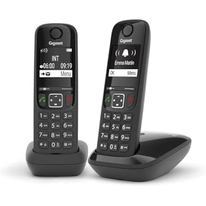 Téléphone sans fil GIGASET AS690 Duo Mains libres Version autrichienne Non compatible en Allemagne