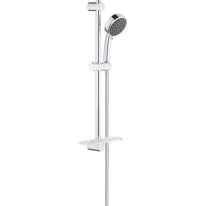 Ensemble de douche GROHE Vitalio Comfort 100 Chromé - 2 jets - Barre de douche 600mm - Flexible 1750