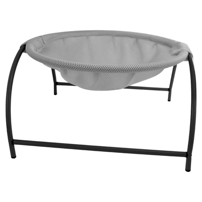 Comparer les prix de Lit pour chat Lit pour chien Hamac pour animal de compagnie Lit suspendu Chat sur pied qui dort Lit pour chat Chaise gris