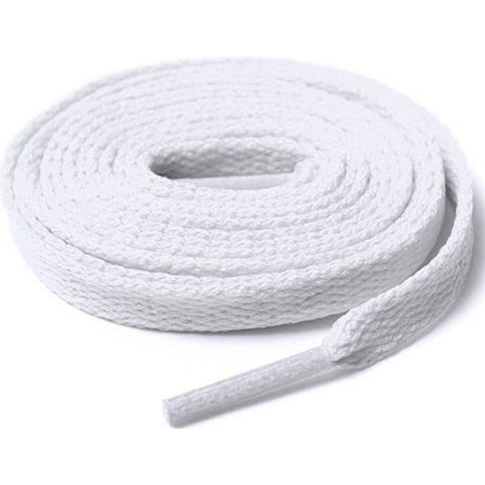 Lacets larges top plats blancs