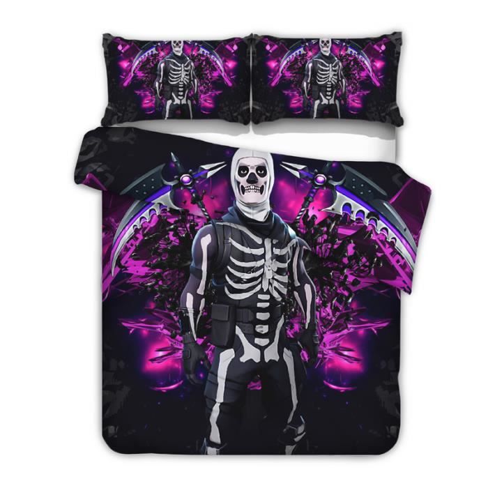 Fortnite Parure Housse De Couette 200 X 200 Cm 2 Taie D Oreiller