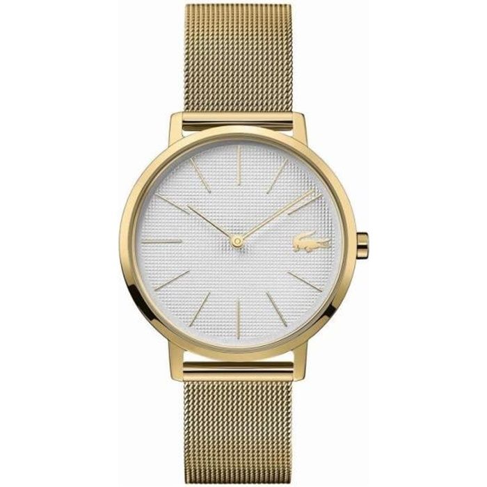 Lacoste Montre Analogique pour Femme a movement Quartz en Acier inoxydable 2001107 Dore Achat vente montre Femme Adulte Jaune Cdiscount