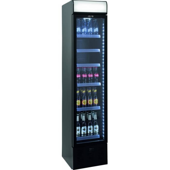 Réfrigérateur de boissons 220L - MATERIEL - SD220C - Noir - Pose libre - R290