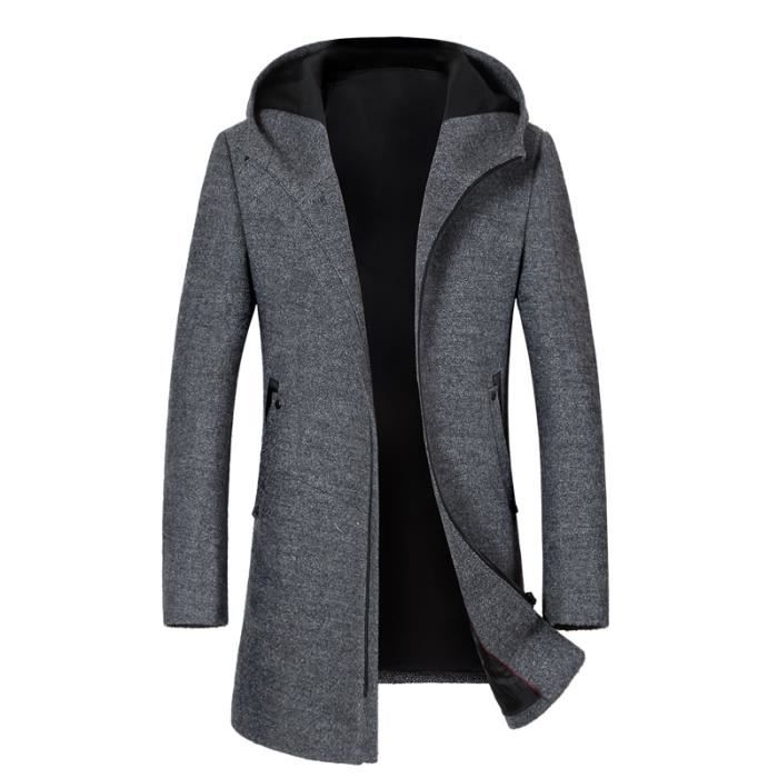 Manteau en laine pour homme clearance