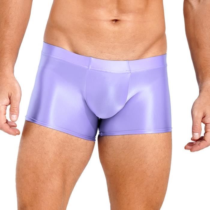 YONGHS Homme Boxer Brillant Sexy Calecon Sous v tement Short de