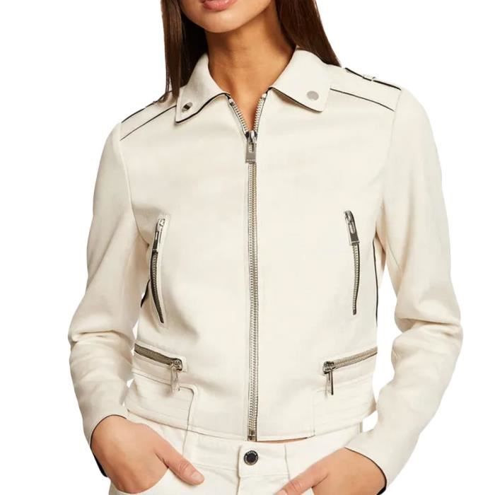 Veste Ecru Femme Morgan Gsud Blanc casse Cdiscount Pret a Porter