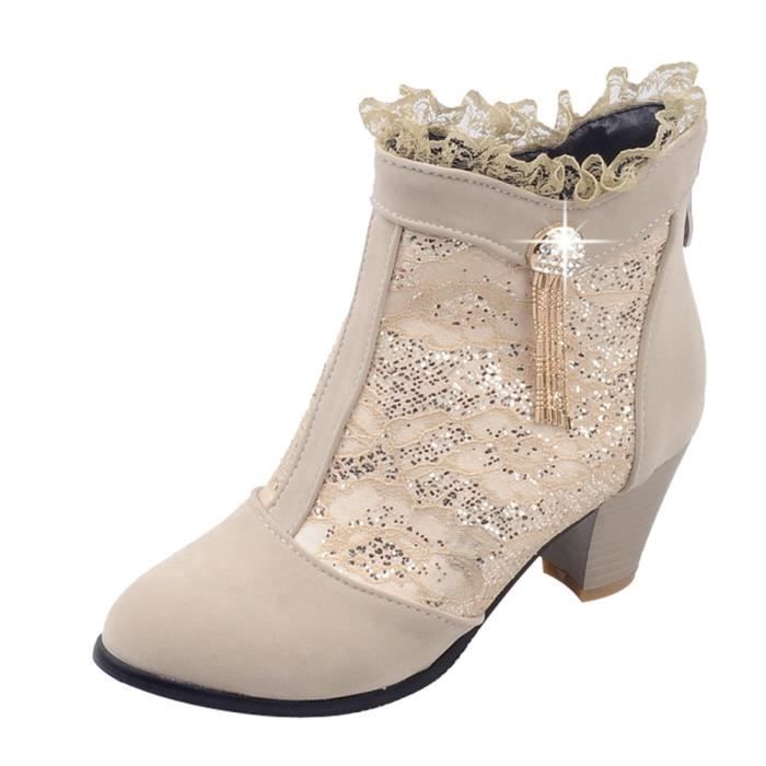bottines dentelles