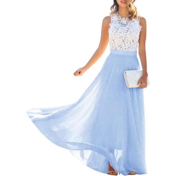Robe mousseline et dentelle sale