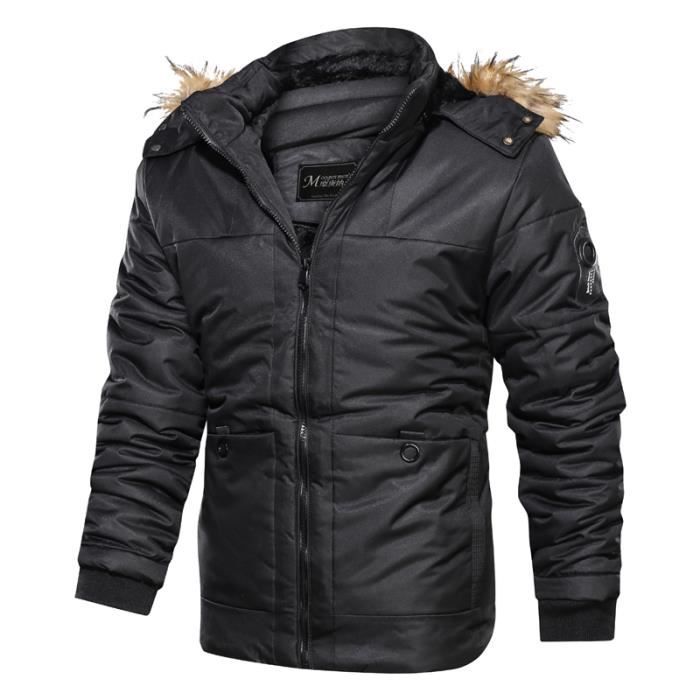 Doudoune a hotsell capuche fourrure homme