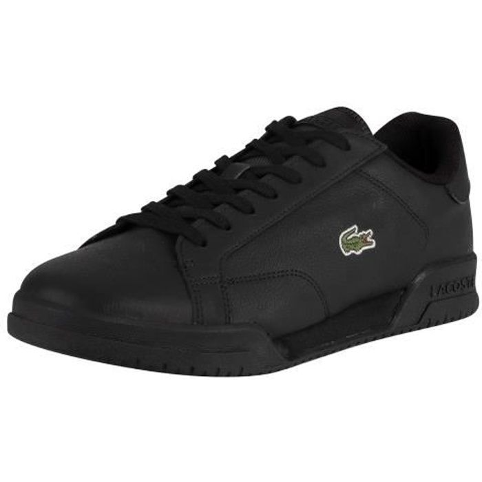 Lacoste Pour des hommes Baskets en cuir Twin Serve 0721 2 SMA, Noir