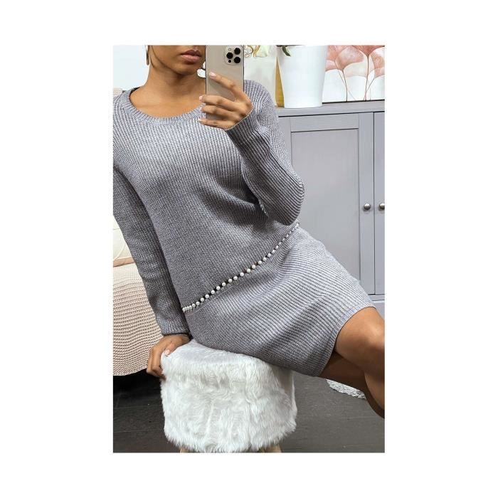 robe pull perle