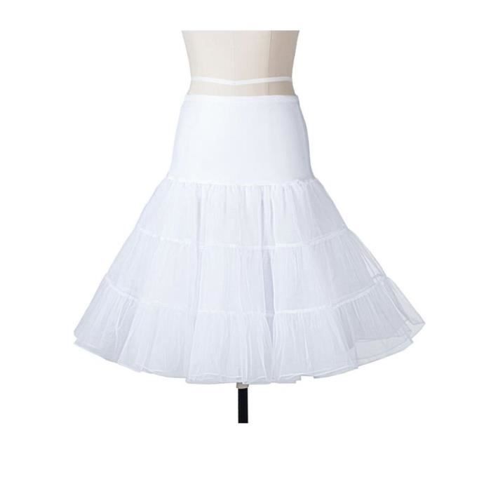 KJEHOME Robe d'été à pois pour femmes rétro blanche col licou Vintage