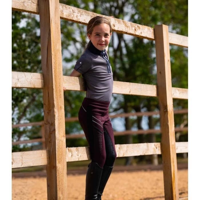 Legging équitation fille Premier Equine Astrid wine Cdiscount Sport
