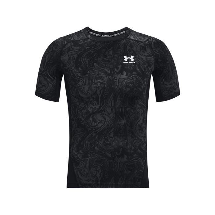 T-shirt UNDER ARMOUR HG Armour Comp Print SS Noir - Homme/Adulte Noir -  Cdiscount Sport