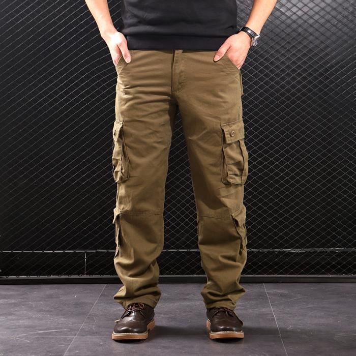 Lee Short cargo Wyoming avec ceinture pour homme, Chamois, 44