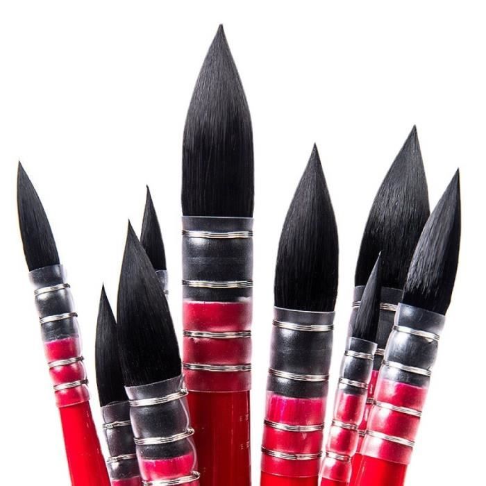 Collection De Fournitures D'art Palette De Pinceaux De Peintre Et Matériel D'artisanat Stylo