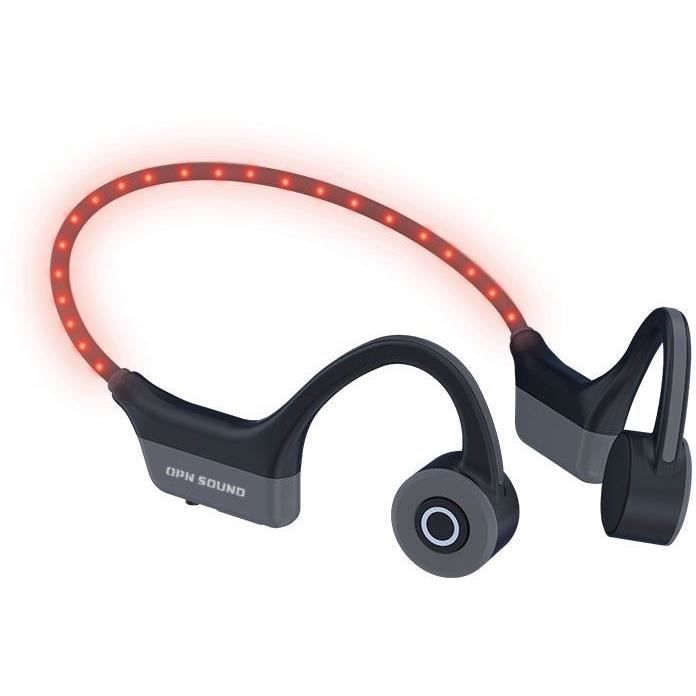 Ecouteurs à oreille ouverte sans fil - OPN SOUND - DASHLYTE - Casque running LED - Bluetooth 5.2 - N