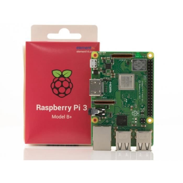 Carte mère – Raspberry Pi – 3 modèle B+ – WiFi 802.11ac – Bluetooth 4.2 – ARMv8 64bit