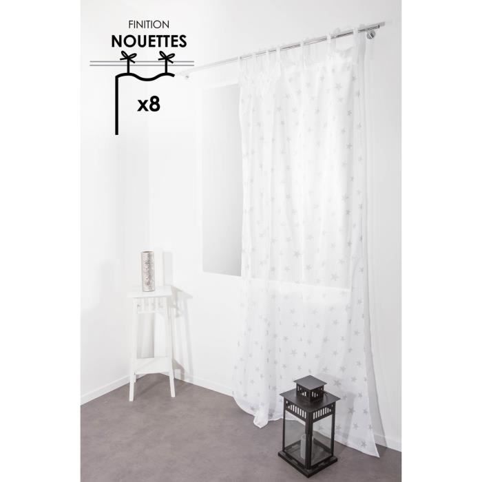 Voilage Chambre Enfant 140 X 240 Cm A Nouettes Motif Imprime