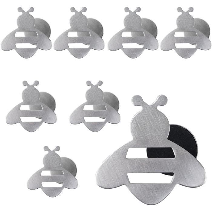 Lot De 4 Pinces à Nappe En Acier Inoxydable Fackelmann Tecno - Neuf Avec étiquettes