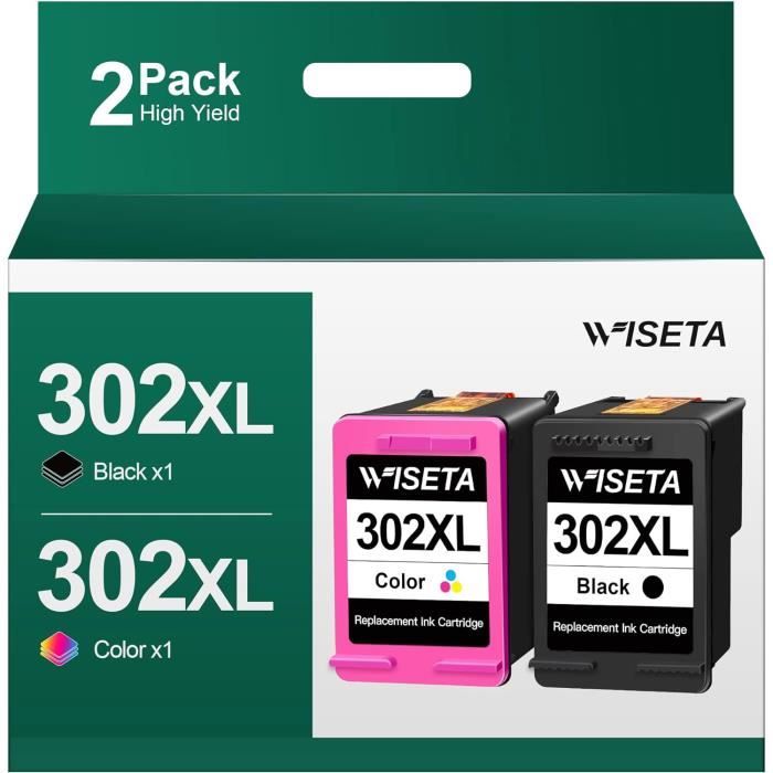 Cartouches D'encre HP 302 XL Compatibles - Lot Pour OfficeJet 3830, DeskJet, Envy