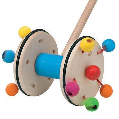 Jouet à Pousser Carousel - Jouets en bois de Selecta | Poisson d'Avril