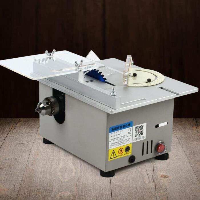 Scie Circulaire De Table Multifonction – 200 W – 10 000 Tr/min – Coupe Jusqu’à 33 Mm – Pour Bois, Métal, Pierre – Avec 4 Lames