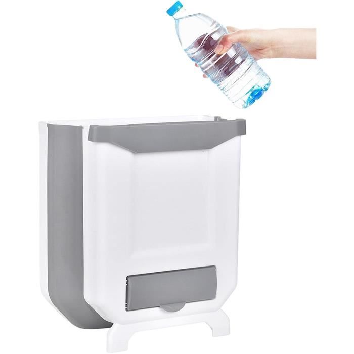 Poubelle à Compost De Comptoir 4L Avec Couvercle 2 Niveaux - Conteneur Cuisine Intérieur Portable