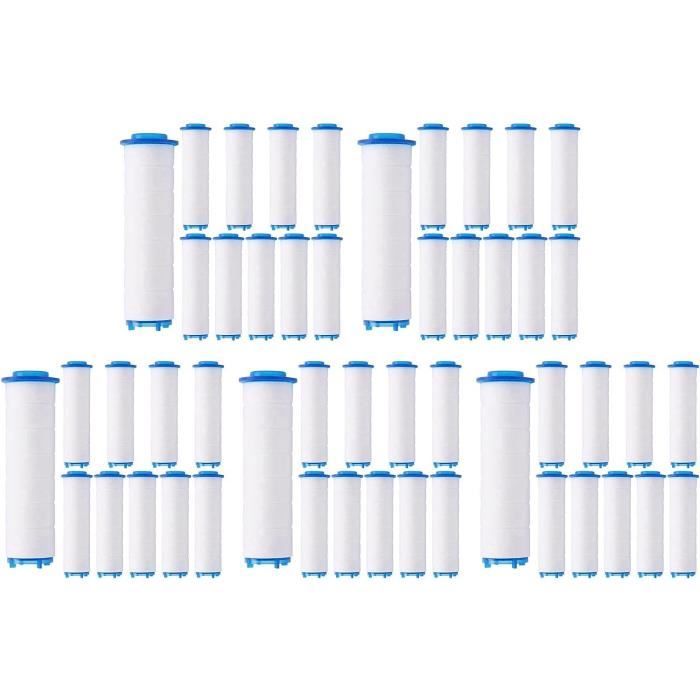 Lot de 6 cartouches de rechange pour filtre de douche en 20 étapes,  cartouches de rechange pour eau dure pour enlever le chlore, le fluorure,  les