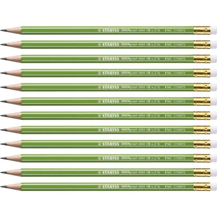 XENQITO 22 Pièces Crayons Pliables Avec Gommes - 10 Crayons Colorés Flexibles + 12 Mini Gommes - Cadeaux Enfants Pour Fêtes, Anniversaires, Décos