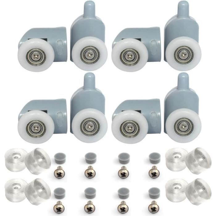 Lot De 8 Roues De Rollers 80mm Avec Roulements - Roues Clignotantes Sans Pile, En PU, Pour Patinage Loisir