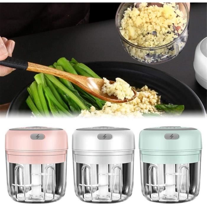 Hachoir à Ail électrique, Mini Robot Culinaire Rechargeable Par Usb A~p142864145