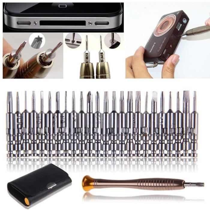 pratique 25 en 1 tournevis de précision ouvrir outil de réparation set pour iPhone PC montre pratique 25 en 1 tournevis de précision ouvrir outil de réparation set pour iPhone PC montre