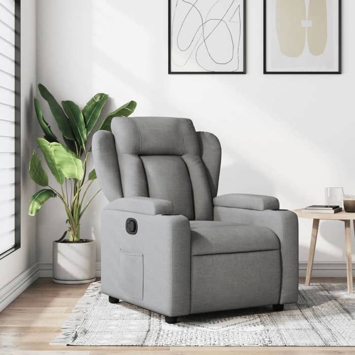 vidaXL Fauteuil Inclinable Chaise de Relaxation avec Porte-gobelets Siège avec Dossier et Accoudoirs Salle de Séjour 372403