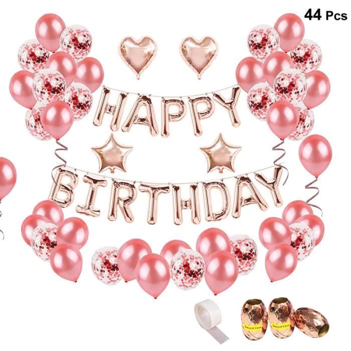 Ballons Metalliques Rose Rouge Latex Confetti Ballons Fournitures De Fete Danniversaire Pour Enfants Fillesteens Specool Anniversaire Decorations Fournitures Banniere Joyeux Anniversaire Rose Loisirs Creatifs Cuisine Maison Kalchem Com Pl
