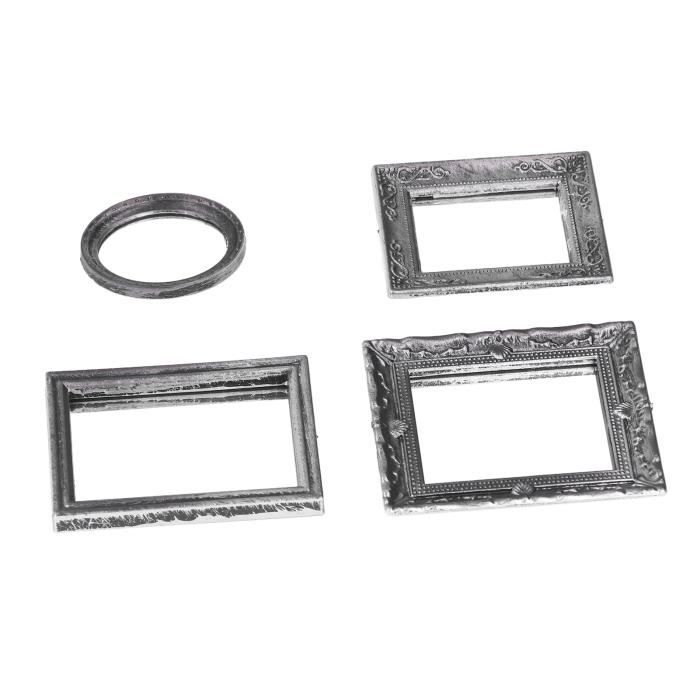 Accessoire Miniature Maison De Poupées 1:12 - Coiffeuse Miroir Brosse Peigne - Melody Jane - Métal Argenté
