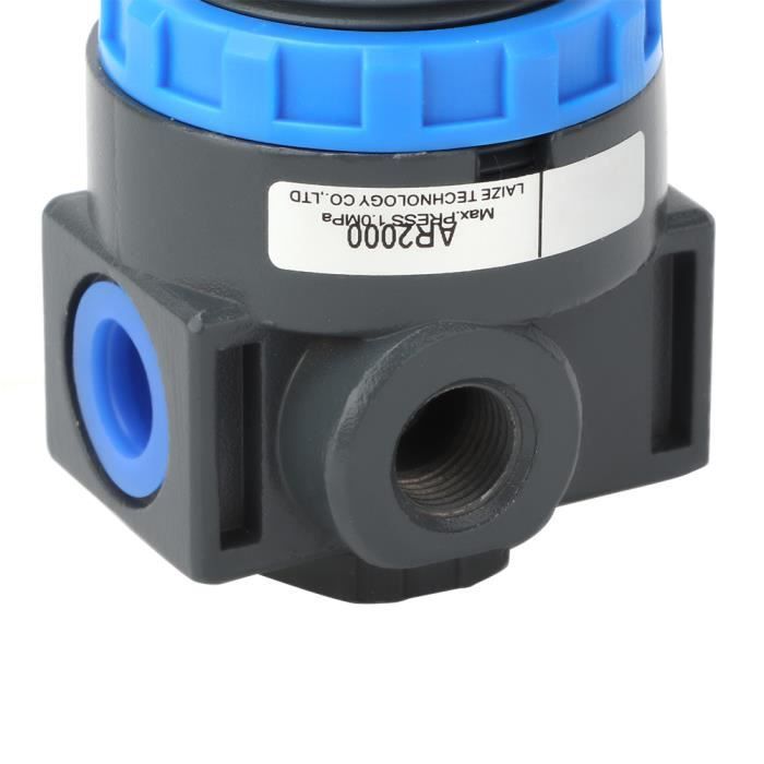 Régulateur De Pression D'air AR2000 Qiilu - Manomètre Pour Compresseur, Vanne Réducteur G1/4, 0.05-1 MPa - 8