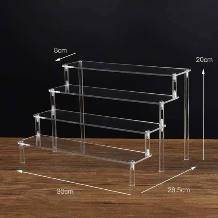 Lot De 4 Supports De Figurines En Plastique Transparent – Stables, Modulables, Pour Action Figures