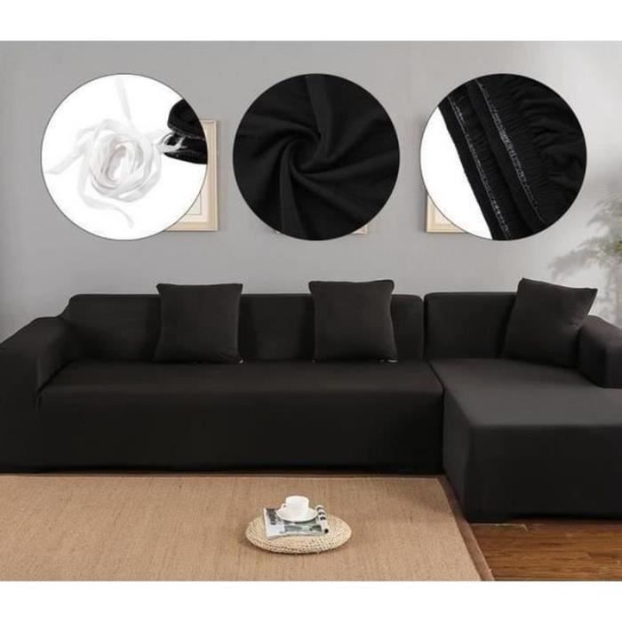 Housse De Canapé D'angle Karlstad – Coton Léger Gris – Remplacement IKEA (2+3/3+2)