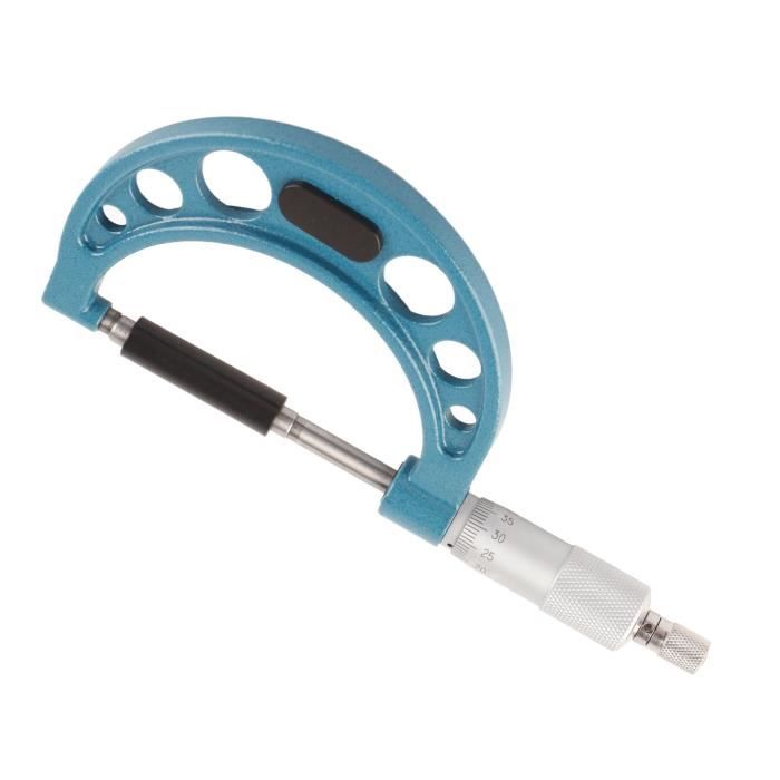 Jauge Micrométrique, Micromètre Extérieur 0,01 Mm Avec Clé Micromètre D'épaisseur En Acier Inoxydable 25 50mm 98808498