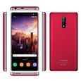 Smartphone 4G Plein écran  V·MOBILE N8(2019) 2.5D,Android 7.0-16Go-Photo:5MP+8MP Réseau 4G-2800mAh-Téléphone portable pas cher-Rouge-1